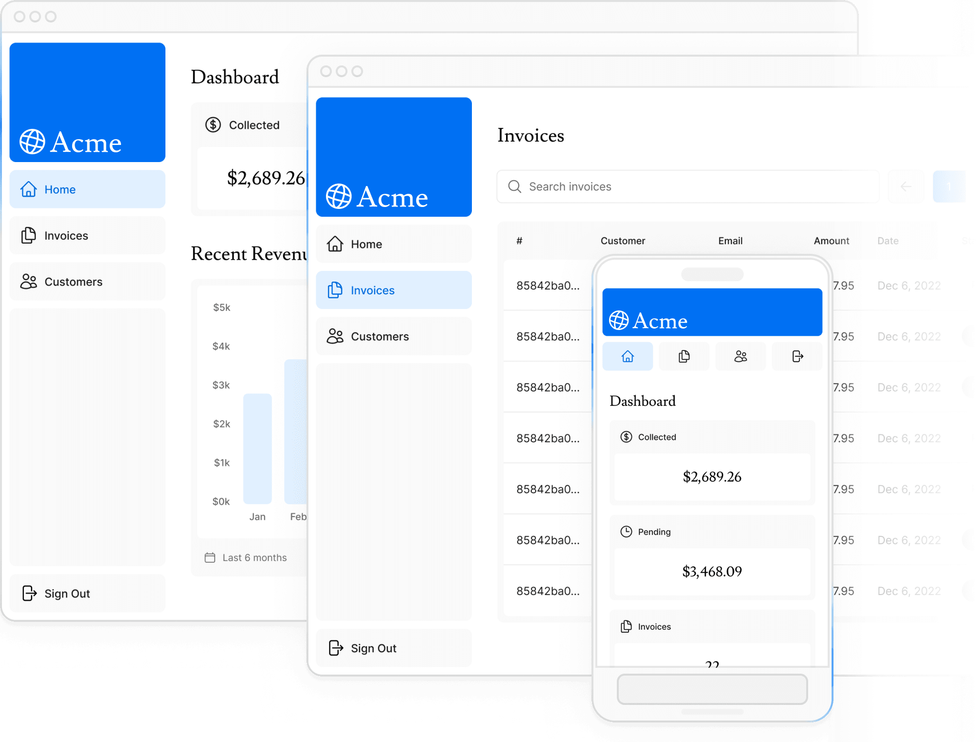 Next.js App Router Dashboard